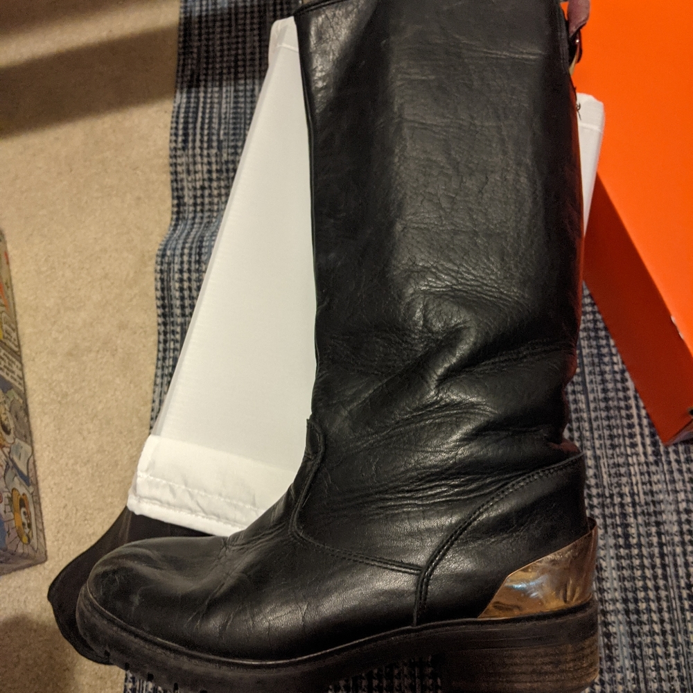 Italian leather boots